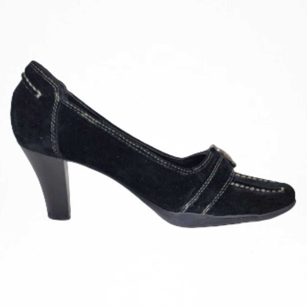 Aerosoles Suede Stitched Leather Road Snap Hills - Picture 5 of 12